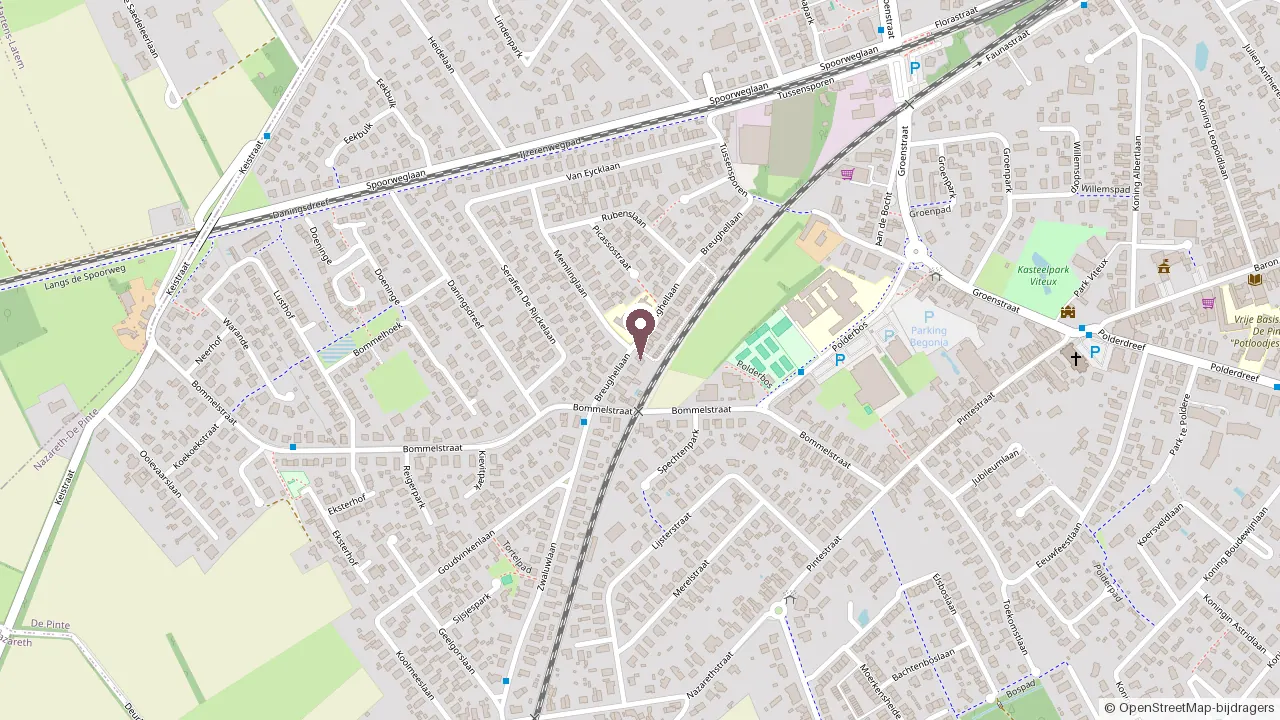 Kaart met de locatie van Breughellaan 69, 9840 De Pinte